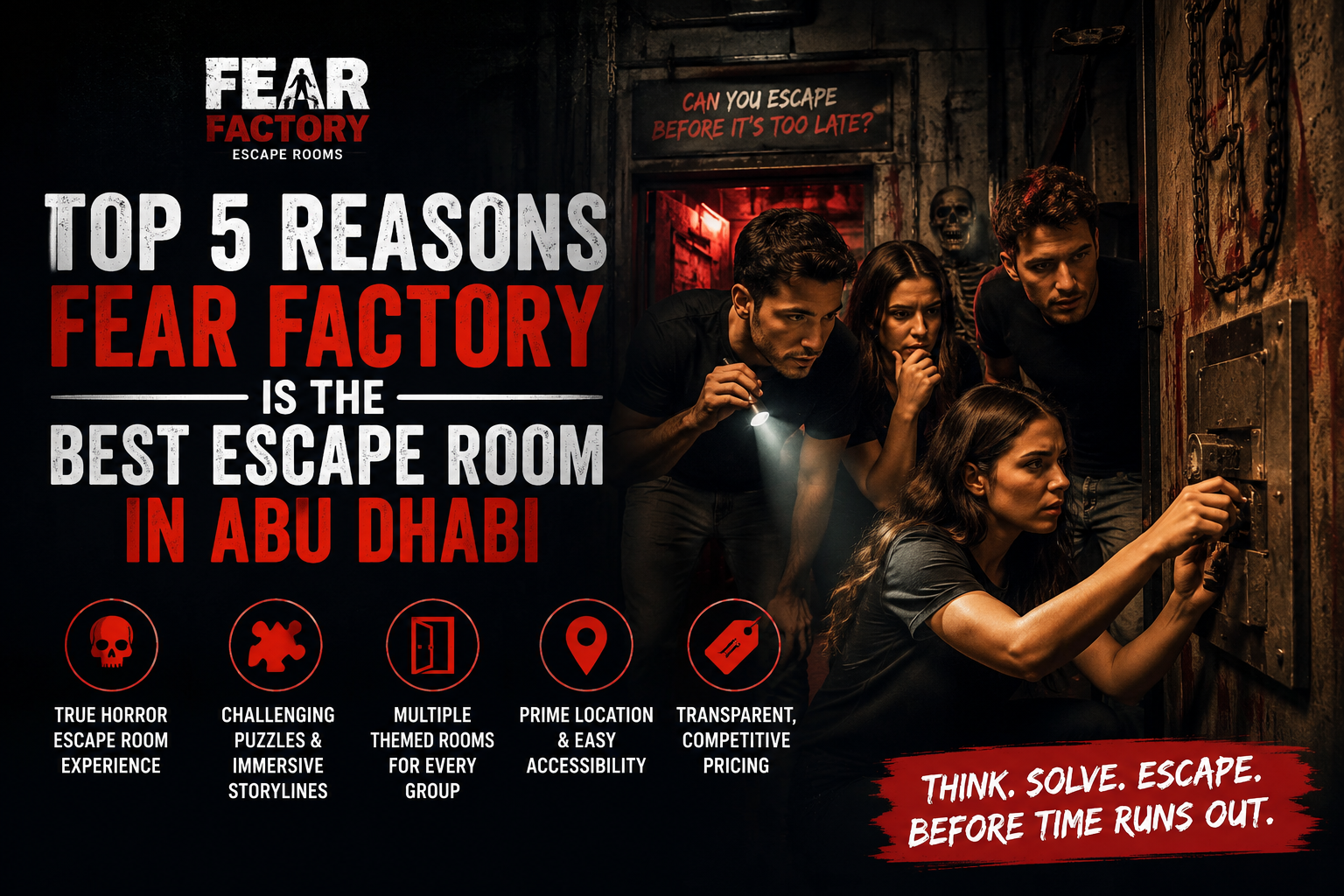 best escape room in abu dahbi - fear factory