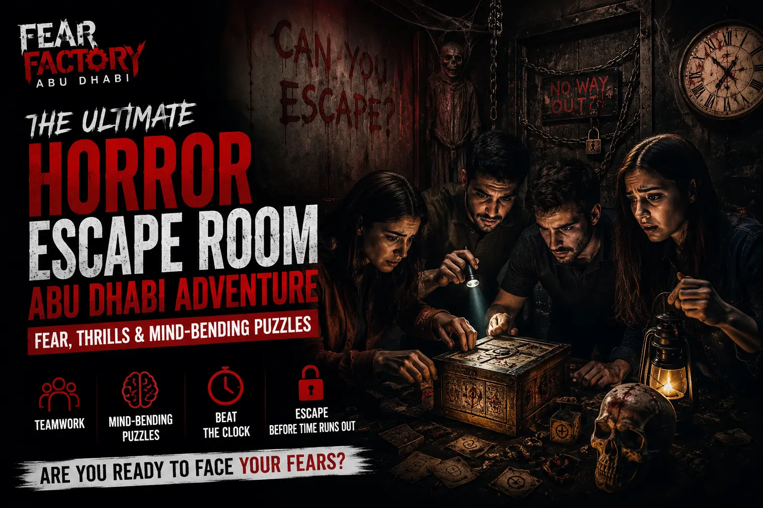 experience fear at fear factory Abu Dhabi