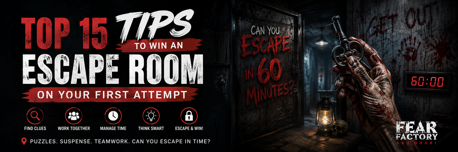 15 escape room tips by fear factory