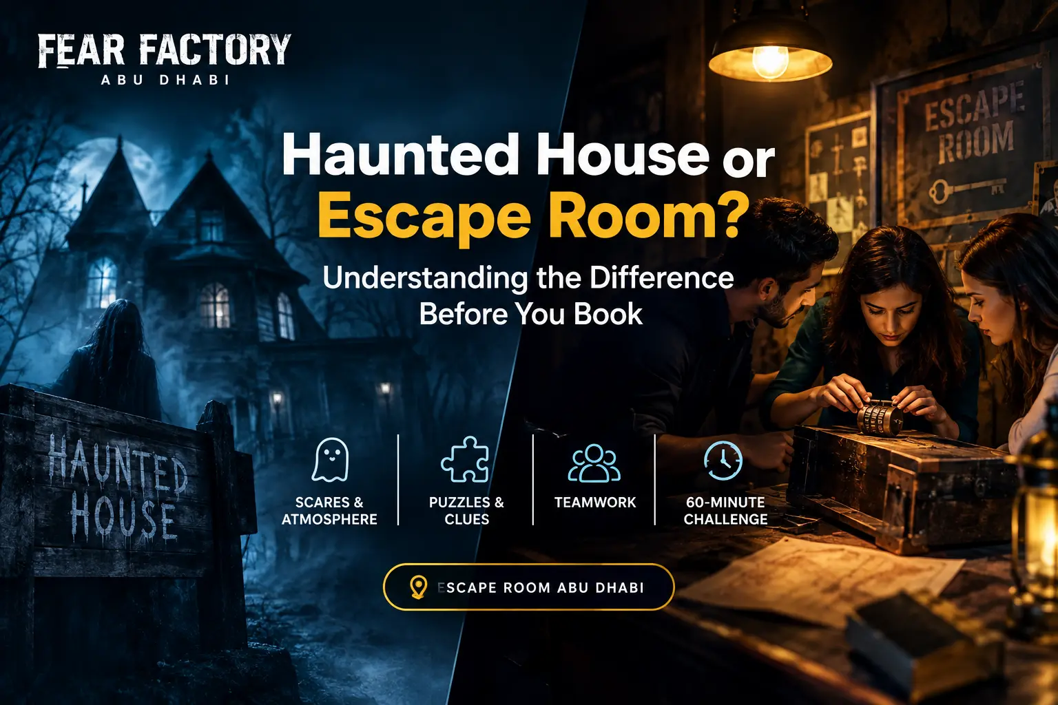 puzzle escape rooms by fear factory
